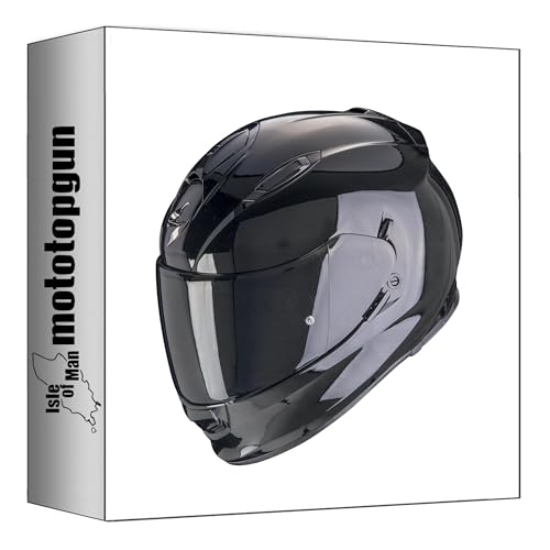 Casque intégral Scorpion Exo-491 noir S doté d'une coque aérodynamique Solid