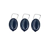 （set of 3 ） SQUEEZE COIN HOLDERS | Great for Travel Multi-purpose (black)
