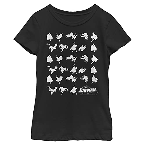 T-shirt Batman Enfant Mixte DC Comics en Coton Noir pour Filles et Garçons