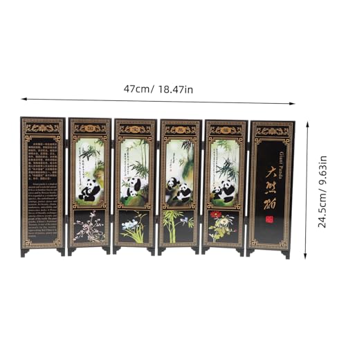 Paravent miniature en bois laqué pour structurer un bureau - 3