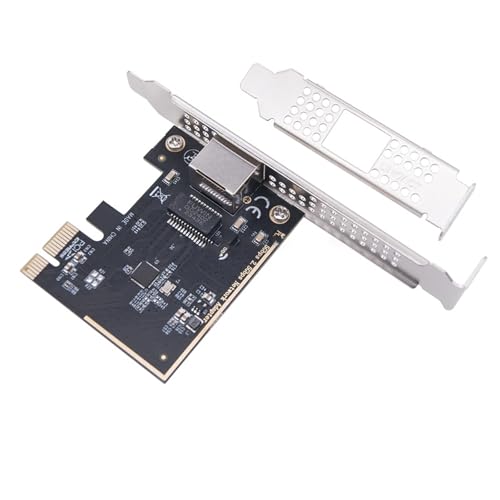 Tarjeta Ethernet PCIe 2.5Gbps con puerto RJ45 para conectividad de red de alta velocidad 2500Mbps con diseño metálico blindado miniatura 5