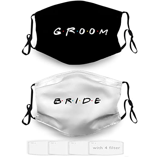 Bride and Groom Mask, Maid of Honor Gifts from the Bride, Groom Gifts from Bride, Bride to Be Gifts, Wedding Masks, Mr and Mrs Mask for Wedding, Bridal Wedding Masks, Bride Mask for Wedding, Bride and Groom Gifts,matching Couples Gifts Face Masks