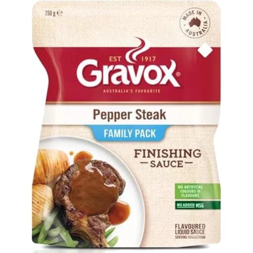 Gravox Pepper Steak Sauce Pouch Liquid Pouch for Gravy and Liquid Stock Instant Sauce 165g