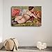 XEDYYYI Nude Art Poster Sexy Woman in Black Garter Booty Half Naked Woman Nude Girl Painting Poster Canvas Painting Posters And Prints Wall Art for Living Room Bedroom Decor 12x08inch(30x20cm)