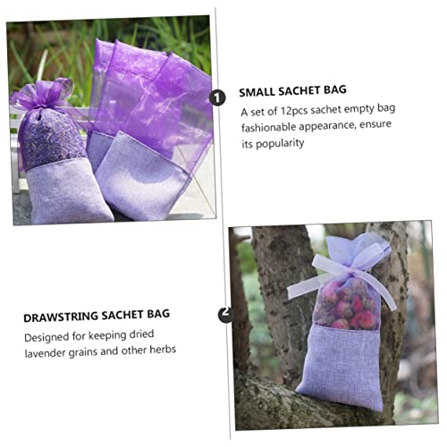 Bolsas de saquitos de gasa aromáticos lavanda 12 piezas miniatura 4