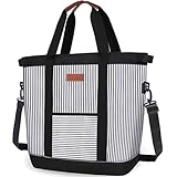 INSMEER Bolsa Térmica Grande Portátil - 45 latas/35L, Mochila Termica DobráVel Macia, Bolsa Térmica Feminina à Prova De Vazamentos/Isolada/ReutilizáVel Para Praia, Acampamento, Supermercado