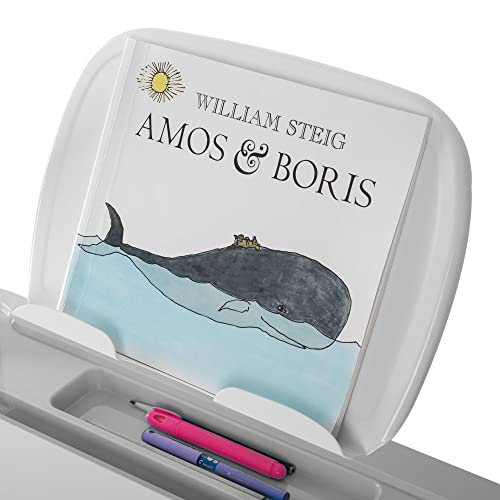 Image of Mount-It! Accessory Kit for Height Adjustable-Kids-Desk | Includes LED-Lamp, Book Holder Shelf and Pencil Holder-Cup, Grey