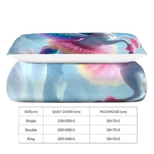 Housse de couette pegasus coloré en microfibre, le cadeau idéal pour lit de garçon - 4