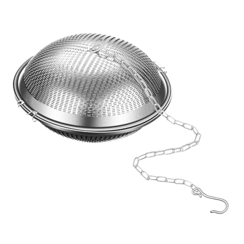 VANZACK Infusor de Té de Acero Inoxidable 8 CM Colador de Especias Reutilizable para Guisos y Sopas Filtro Compacto para Condimentos y Cesta Separadora para Cocina Casera