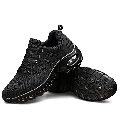 Women's Lace-up Dance Sneakers Air Cushion Hip Hop Athletic Line Dance Shoes Low Heel,Model 19182