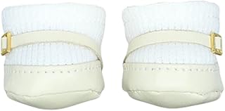 レザーシューズ 20cm(7.8インチ) ぬいぐるみ用 靴 ぬいぐるみ コットン人形 おもちゃ アクセサリー (Off-white)
