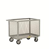 Little Giant BTX2436-6MR Expanded Metal Bulk Handling Storage and Transport Box Truck with 6" Mold-O