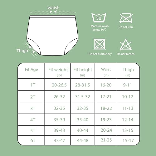SMULPOOTI Reusable Plastic Diaper Covers for Toddlers Plastic Underwear for Toddlers Premium Plastic Underwear Cover Rubber Pants for Toddlers 4 Packs White 4T