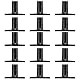 Uxsiya Trommel-Becken-Hülse, verschleißfestes Becken-Ersatzzubehör, Verblassungsschutz, 15 Stück, langlebiger Kunststoff für Percussion-Instrumente