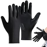 Unterziehhandschuhe Für Herren – Warme, Rutschfeste Thermo-Fahrradhandschuhe, Winddichter Touchscreen-Skifahr-Wanderhandschuh, Leistungsstarke Baselayer-Handbekleidung | Ganzjahreshandschuh Für Kaltes