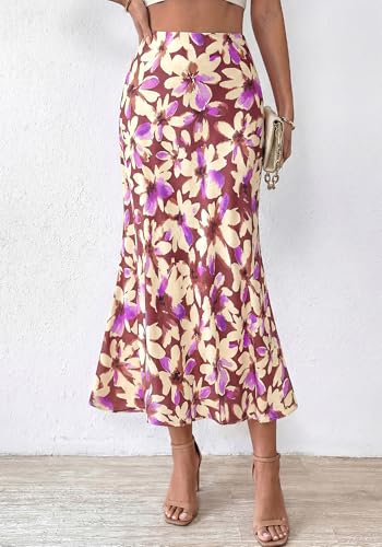 Image of BTFBM Satin Skirts for Women Trendy 2026 Summer Fall