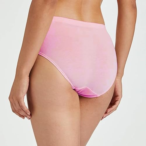 Image of Peach Blossom Women's Cotton Panty | 100% Cotton Bio-Washed Hipster Panties for Women | Full Coverage Grip Fit | Plus Size Hipster Pack of 3
