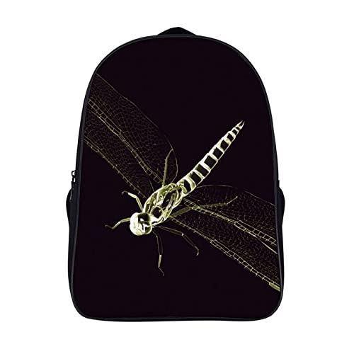 Sac à dos d'école étudiant résistant à l'usure sac unisexe dragonfly 40x28x16cm pour voyage