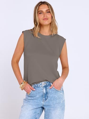 Image of ANRABESS Business Casual Tops for Womens Cap Sleeve Summer Dressy Shirts 2026 Trendy Work Office Outfits Clothing