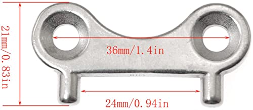 Rlecs 316 Stainless Steel Fuel Gas Water Waste Tank Deck Fill Plate Key For Boat Marine Yacht 1.34 Inches Long #TOP13