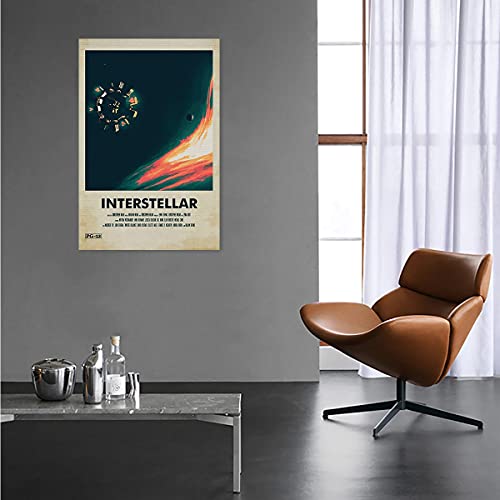 Weruto Interstellar Poster,Classic Movie Posters,Canvas Wall Art For Living Room Decor Aesthetic Vintage Posters & Prints Home 12Inchx18Inch #TOP3