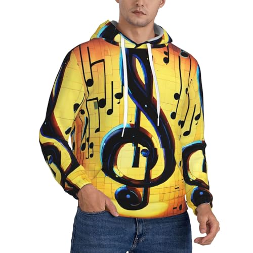 Sweat à capuche musique homme EdWal en polyester avec poche kangourou