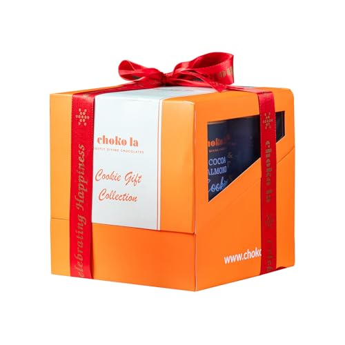 Image of Chokola Premium Cookie Combo Pack - 650g | 4 Assorted Flavour Gourmet Cookies - Almond Cookies, Pistachio Shortbread, Chocolate Fudge and Cocoa Coconut & Oatmeal | Natural Ingredients | No Maida | High Protein | Gourmet Tea-Time Snacks | Premium Gifting Option For Special Occasion | 160 g Each