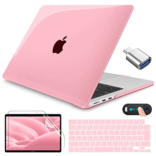 CISSOOK MacBook Pro 14 P[X sN  ^ 2024 2023-2021 V^ f M4 A3112 A3185 A3401 M3 A2992 A2918 M2 A2779 A2442 M1 Ή  Pink ma