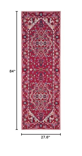 Tapete corredor de lana SAFAVIEH Bellagio 2'3" x 7' rojo miniatura 3