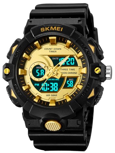 Montre numérique analogique tactique étanche idéale pour le sport outdoor