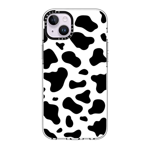 Coque transparente iPhone 14 Plus CASETiFY antichoc avec motif imprimé vache