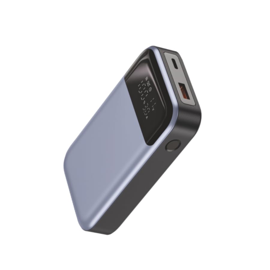 Spacething Razor 10000mAh 33W PD Power Bank with Digital LED Display, Dual Output USB-C & USB-A (18W), Quick Charge, Slim & Portable Fast Charging Powerbank