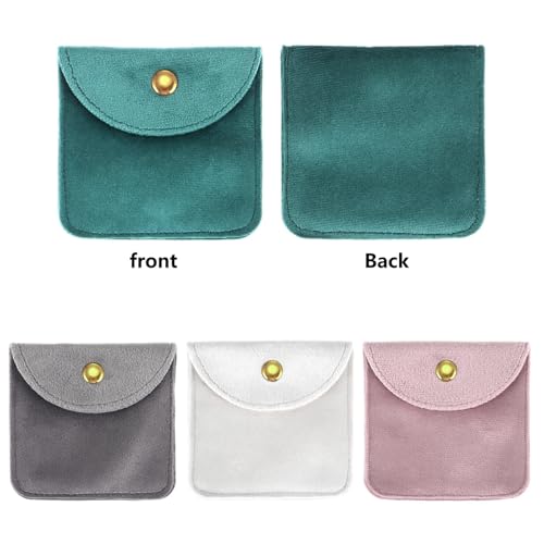 Bolsas para joyas de felpa corta: solucione el enredo de pulseras con saquitos suaves 6