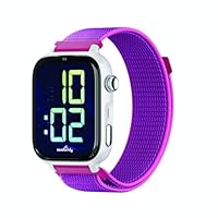 SaveFamily SaveWatch Plus 2 – Reloj Inteligente Niños con GPS, Videollamada, Cámara 8MP, Sensores de Salud, Whatsapp Seguro, Spotify, SIM Incluida... – Esfera Blanca y Correa de Tela Frambuesa