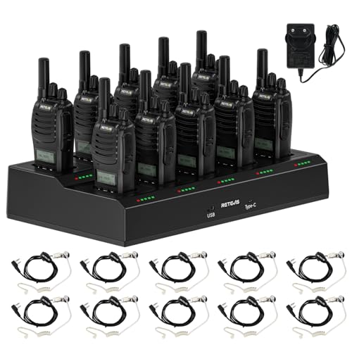 Lot De 10 Talkies-Walkies Retevis H777D - Écran LCD, 1200 MAh, USB-C - Portée Longue Pour Hôtel, Sécurité