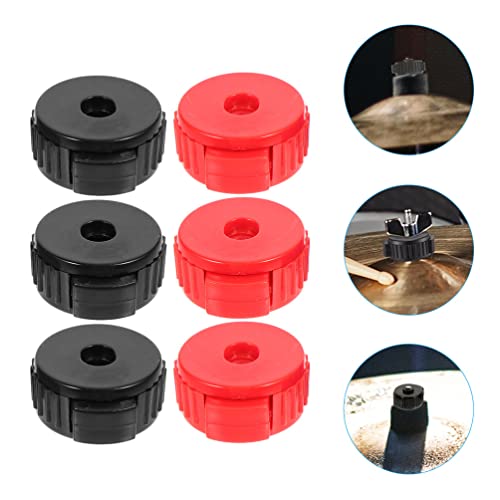 Vaguelly 6 piezas tuercas rápidas para platillos miniatura 4