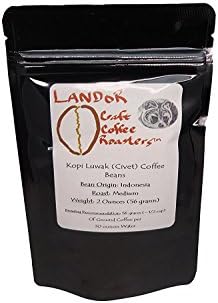 Kopi Luwak (Civet) Coffee - 2 Ounces - Medium Roast