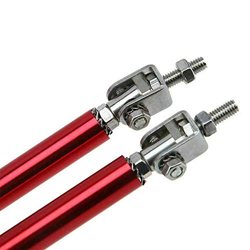 Image of AUTO MT Front Splitter Support Rods, Strut Rods for Cars Vehicles, 8''-11'' Automotive Replacement Bumper Lip Splitter Bars Fit Adjustable Universal (RED 8''-11'' Splitter STRUT Rod)
