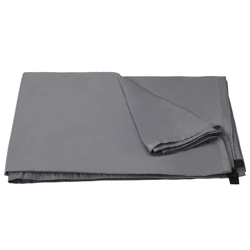 Outdoor-Tarp - Funda para mochila de camping (4 x 4 m, 6 estacas y 6 cuerdas), color gris