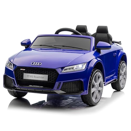 LALAHO Voiture électrique pour Enfant Audi avec Télécommande 2.4G, 12V Voiture Enfant 2-Portes avec 2 x Moteurs...