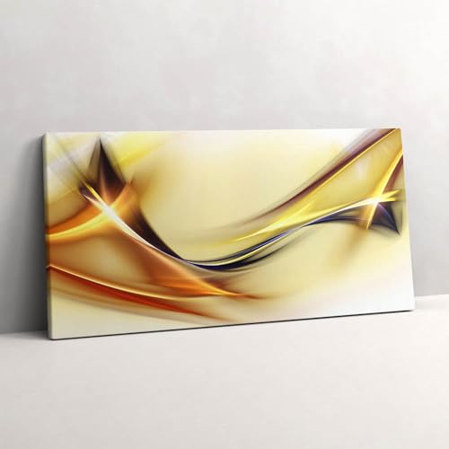 Tableau photo sur toile 120x60cm pour salon moderne avec de grandes vagues d énergie
