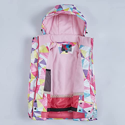 Image of Girls /Boys Snowsuits Hooded Insulated Windproof Winer Coats Ski Jacket Snow Pants Set