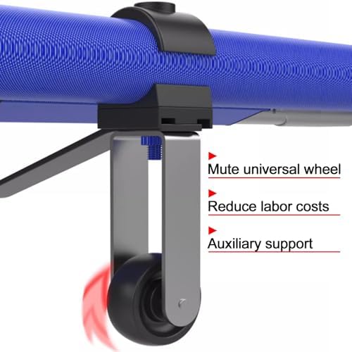 Emergency Folding Stretcher - Stainless Steel, Heavy-Duty with Rubber Casters, Multi-Functional for Patient Transport, Firefighting & Emergencies - Portable, Convenient, Camo Design