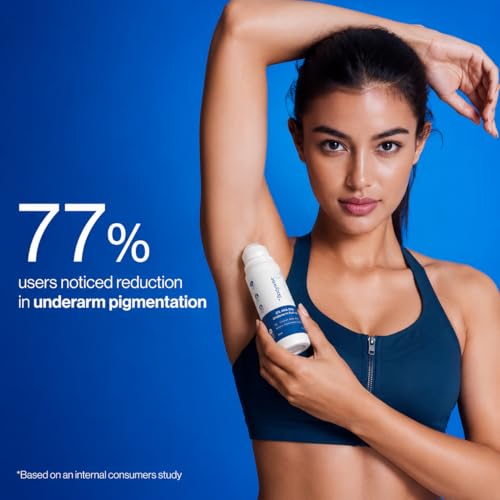 Image of Be Bodywise 6% AHA BHA Underarm Roll On 75ml | 4% Lactic Acid, 1% Mandelic Acid, 1% Salicylic Acid | Controls Odour & Reduces Pigmentation for even tone skin | 0% Alcohol & 0% Aluminium | Aqua Fragrance