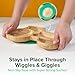 Bamboo Divided Suction Plates for Baby - Strong Suction Plates for Toddlers - Non-toxic All Natural Eco Friendly Materials - Tractor