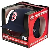 Boston Red Sox Matte Navy Blue Rawlings Replica MLB Baseball Mini Batting Helmet