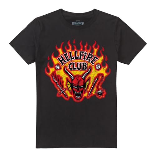 T-Shirt Stranger Things Hellfire Cadeau Idéal pour Fan de Science-Fiction