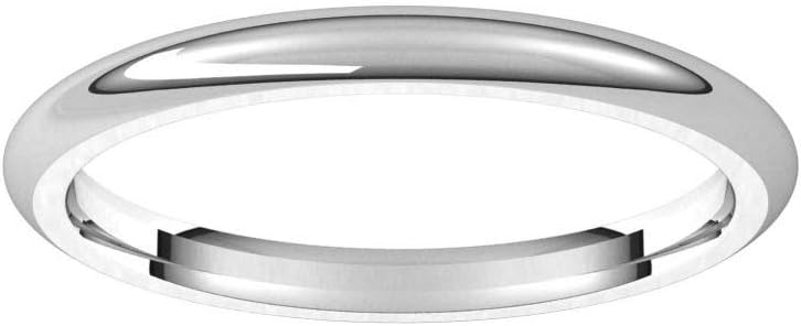 Sonia Jewels Solid 925 Sterling Silver 2mm Comfort Fit Wedding Band Ring Classic Plain Traditional - Size 5 - Image 3