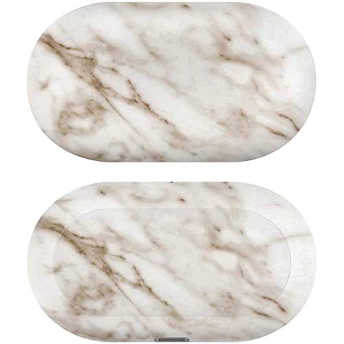 Skinit Decal Audio Skin Compatible with Samsung Galaxy Buds+ - Officially Licensed Originally Designed Taupe Marble Design