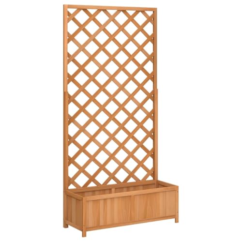 vidaXL Fioriera con Traliccio 90x35x180 cm, Legno di Abete Massiccio,